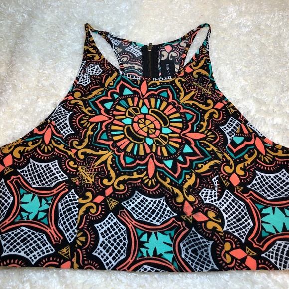 MINKPINK Tops - Mink Pink Mosaic Crop Top